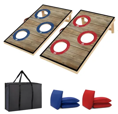 Image de Jeu de cornhole en bois avec 6 sacs de sable
