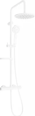 Produktbild von Mexen KX40 Brausegarnitur für Aufputzmontage mit Kopfbrause und Thermostatmischer, Weiß - 771504091-20