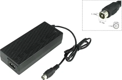 Image de PowerSmart 42V 2A RCA 10.5mm Li-ion 36V Chargeur de batterie pour Electric Bikes, Scooters