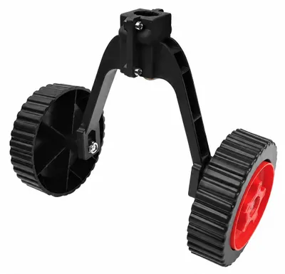 Zdjęcie produktu dla INF Odłączane koło podporowe do podkaszarki PVC czarne czerwone 23cm
