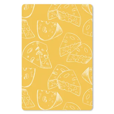 Produktbild von MuchoWow® Mauspad Mousepad Käse - Gelb - Design 18x27 cm - Mousepads - Maus Mat - Pad - Mausunterlage