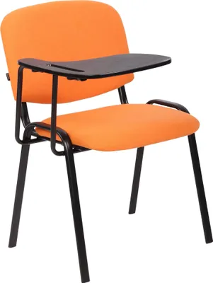 Produktbild von CLP Stuhl Ken mit Klapptisch Stoff mit gepolsterter Sitzfläche orange