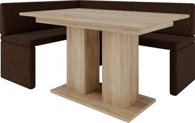 Produktbild von Eckbank AKIKO mit Tisch 196x142 links - Eckbankgruppe f r Ihrem Esszimmer, K che modern, Sitzecke, Essecke. Perfekt f r K che, B ro und Rezeption