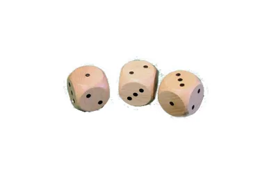 Productafbeelding van Houten speelgoed, 10 houten kubussen, speelkubussen, afmetingen (b x h x d): 2,9 x 2,9 x 2,9 cm, nieuw
