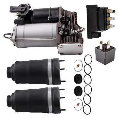 Produktbild von 2X Luftfederung Vorne + Kompressor + Ventilblock for Mercedes ML W164 GL X164