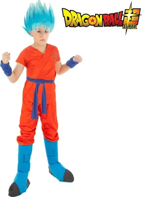 Dragonball Kostüm Goku Saiyan Super für Kinder Gr. 128-152 Anime Manga Fasching Karneval Mottoparty Kinderfasching Kindergeburtstag Cosplay Familienkostüm