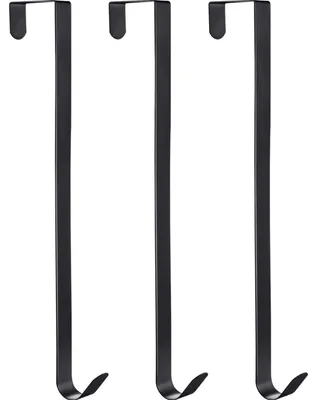 3er-Set Metall-Türhänger für Kränze, 25,4 cm, schwarz