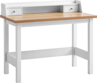 Produktbild von Schreibtisch 106x53x90cm Weiß mit Schublade Homeoffice Computertisch