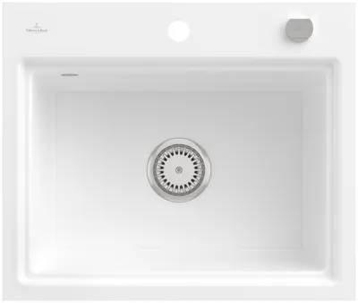 Produktbild von Villeroy & Boch Keramikspüle 33662FKG, Subway Style 60 S Flat Flächenbündige Spüle - inkl.