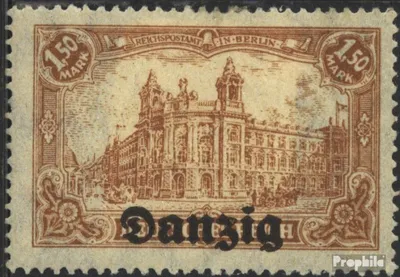 Produktbild von Briefmarken Danzig 1920 Mi 10 Gefälligkeitsentwertung gestempelt Germania-Aufdruck
