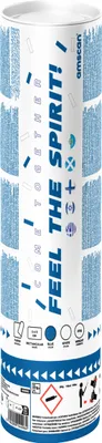 Produktbild von Amscan Konfettikanone 28cm Blau-Weiß mit 2x5cm Papierkonfetti für den Außenbereich