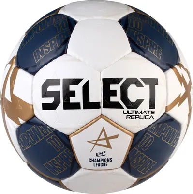 Produktbild von Select Handball Ultimate Replica Champions League V21 weiß dunkelblau gold Gr 0