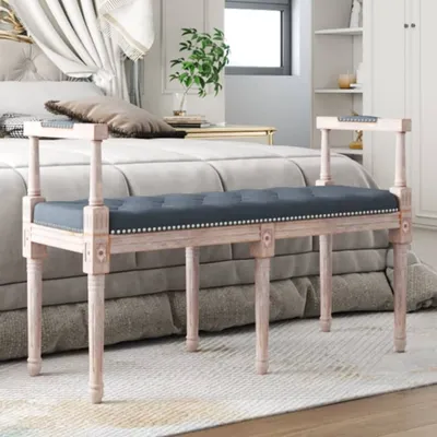 Immagine prodotto di The Living Store Panca grigio scuro 110x40x70 cm in velluto