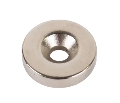 Produktbild von Neodym-Magnet 20 x 5 mm rund für Werkzeugordnung zum Anschrauben