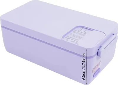 Produktbild von Elektrische Lunchbox, USB wiederaufladbar, Edelstahl, Lila