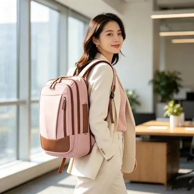 Produktbild von STUNQ® Damen Rucksack für Arbeit Pendeln Geschäftsreisen 16 Zoll Laptoptasche Leichtgewicht Reisetasche große Kapazität Studenten