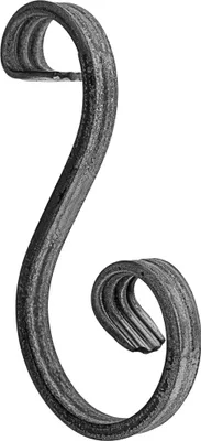 Produktbild von S-Schnörkel 150x70mm (12x6mm) Elysium Schnörkel Zaunschnörkel Zierelement für Zaun Geländer
