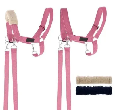 Zdjęcie produktu dla Kantar dla Hobby Horse wodze + futerka różowy - Handlosfera