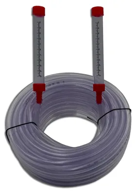 Produktbild von ® Schlauchwaage - Schlauchwasserwaage - komplett mit skalierten Acrylglas-Röhrchen - Werkzeug zum Bemessen von Höhenunterschiede - Länge: 20m