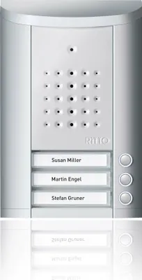 Produktbild von Schneider Electric Audio-Tuerstation 1840320 Entravox 3 Tasten silber