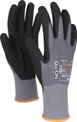 Produktbild von Handschuh Flexibl Supreme 1600 Gr.10 schwarz/hellgrau EN388 EN420+A1 EN407 PSAII