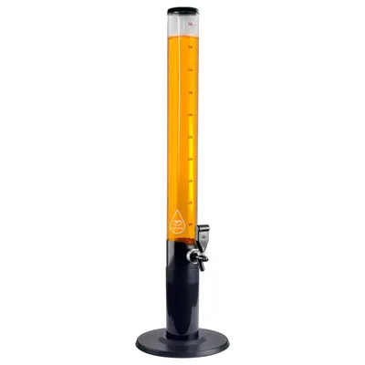 Produktbild von XXL Biertrinksäule 5 Liter mit Zapfhahn – Getränketurm Biersäule für Party, Bier, Cocktails & Softdrinks – 85cm Höhe