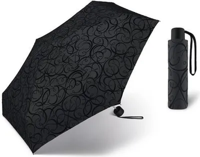 Produktbild von Pierre Cardin Petito Regenschirm Taschenschirm Black Illumination