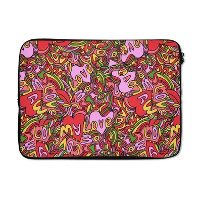 Produktbild von MuchoWow® Laptop Hülle 14 ZollDesign - Herz - Valentinstag Laptoptasche - Laptoptasche - Stoßsicher - Schutzhaube