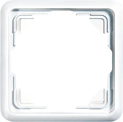 Produktbild von Jung 5581 Rahmen 1fach, senkrechte und waagerechte Montage, Duroplast, ST 550, weiß