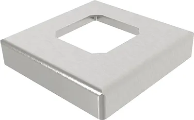 Produktbild von ECONOMY Abdeckkappe für Bodenanker / Halter für Glas, 108 x 108 mm,Edelstahl V4A