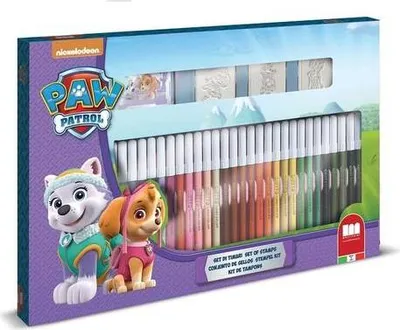Produktbild von Multiprint PAW Patrol Malset Stempel 41-teilig kreatives Spielzeug