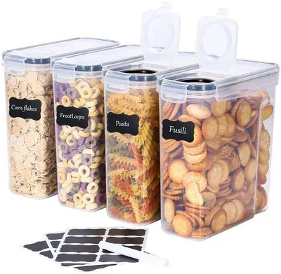 Immagine prodotto di Contenitori per alimenti ermetici - Set da 4 - Senza BPA - 2,5 l