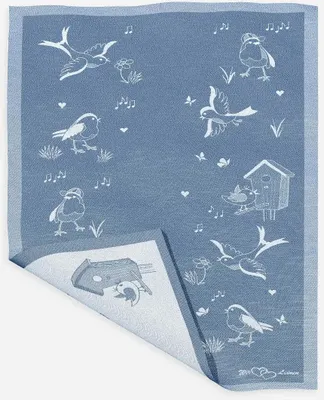 Produktbild von Geschirrtuch "Piepmax" mittelblau Halbleinen 45x73