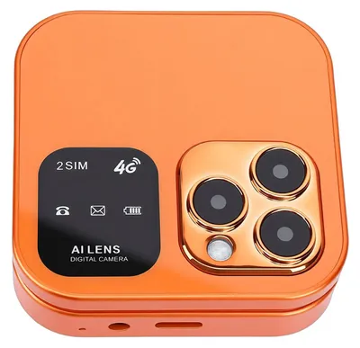 Produktbild von 4G LTE Klapphandy 1,77-Zoll-Bildschirm Entsperrt Seniorenhandy Dual-SIM-Dual-Standby mit Bluetooth MP3 FM Lautsprecher mit hoher Lautstärke Ein-Klick-Wahl Orange