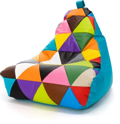 Obrázek produktu pro Ecopuf Keiko Patchwork, sedací vak køeslo sedací vak Outdoor, Tyrkysová E20, S