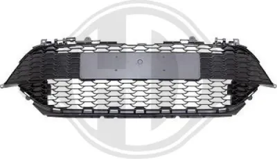 Produktbild von DIEDERICHS Lüftungsgitter Grill Stoßfänger für TOYOTA Corolla XII Schrägheck (E210) Schwarz