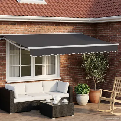 Immagine prodotto di Tenda da sole elettrica estensibile vidaXL, antracite, 3 x 2,5 m