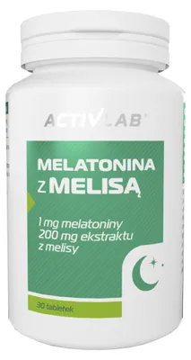 Obrázok produktu pre Melatonina z melisą na spokojny sen 30 tabletek