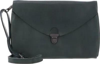 Produktbild von HAROLD'S Leder Umhängetasche Fold Handbag Clutch Green dunkelgrün