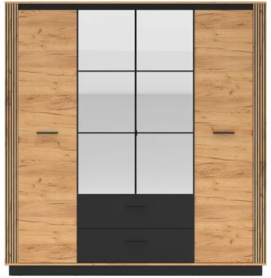 Produktbild von Spiegelschrank URSO 01 viertüriger Drehtürenschrank 200x210 Kleiderschrank