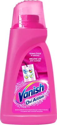 Produktbild von Vanish odplamiacz w plynie do tkanin kolorowych Oxi Action Pink plyn 1 L