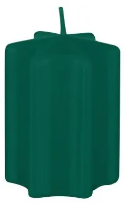 Produktbild von Sternkerzen Dunkelgrün 80 x Ø 60 mm, 8 Stück