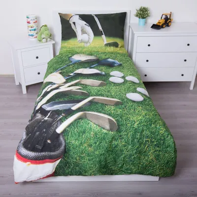 Produktbild von Bettwäsche mit Golfmotiv 140 x 200 cm