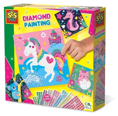 Produktbild von Ses Diamantgemälde „Glückliche Tiere“