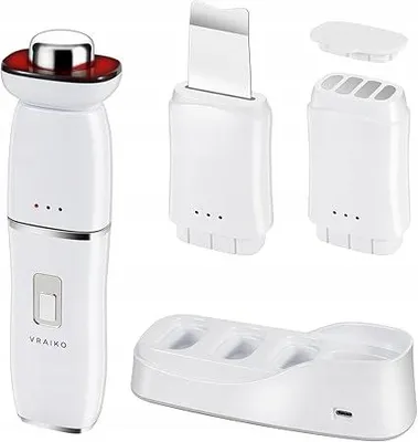 Zdjęcie produktu dla Vraiko Masażer Do Twarzy Ems Led Ultradźwięki Mezoterapia Bezigłowa Lifting