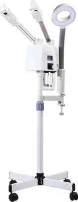 Image de steamer facial d'ozonothérapie 3 en 1, fonction vapeur chaude & froide pour un nettoyage en profondeur et un rajeunissement de la peau, utilisation professionnelle en salon & à domicile