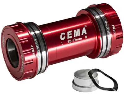 Imagen del producto de Soporte Cema para bielas BB30, compatible con sistemas SRAM GXP-RVS-Rood