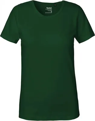 Produktbild von Neutral O81029 | Damen Interlock T-Shirt / 100% Fairtrade Baumwolle - Farbe: Bottle Green - Größe: M