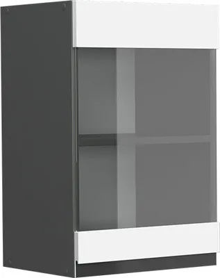 Produktbild von Küchenglasschrank Vicco R-Line Weiß 40 cm J-Shape, Model 39733