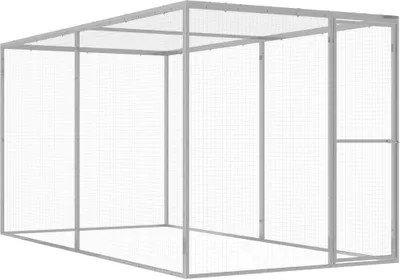 Produktbild von Katzenkäfig 3x1,5x1,5 m Verzinkter Stahl